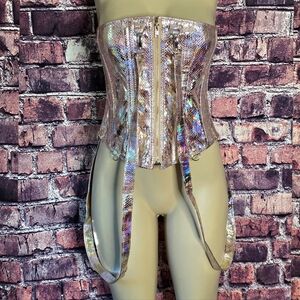 Envision Me In Gold Holographic Corset